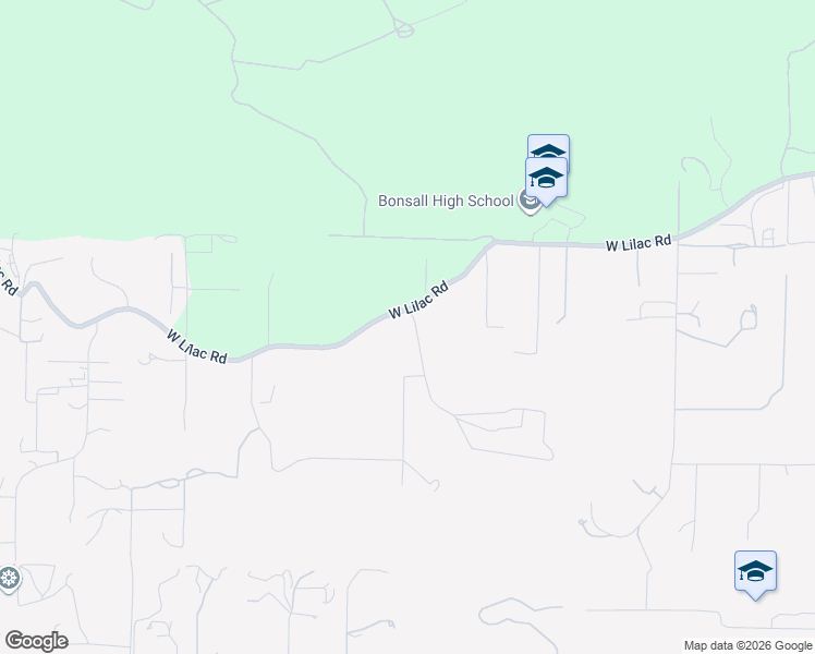 map of restaurants, bars, coffee shops, grocery stores, and more near 6971 West Lilac Road in Bonsall
