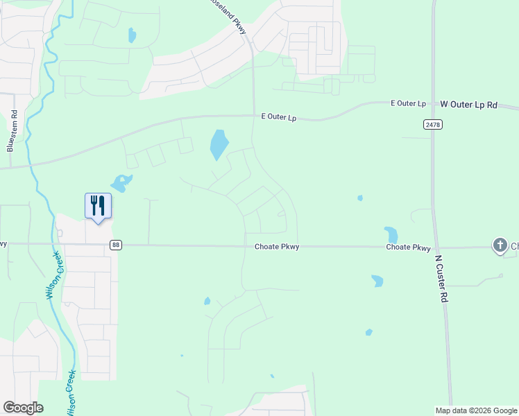map of restaurants, bars, coffee shops, grocery stores, and more near 8350-9012 County Road 88 in Celina