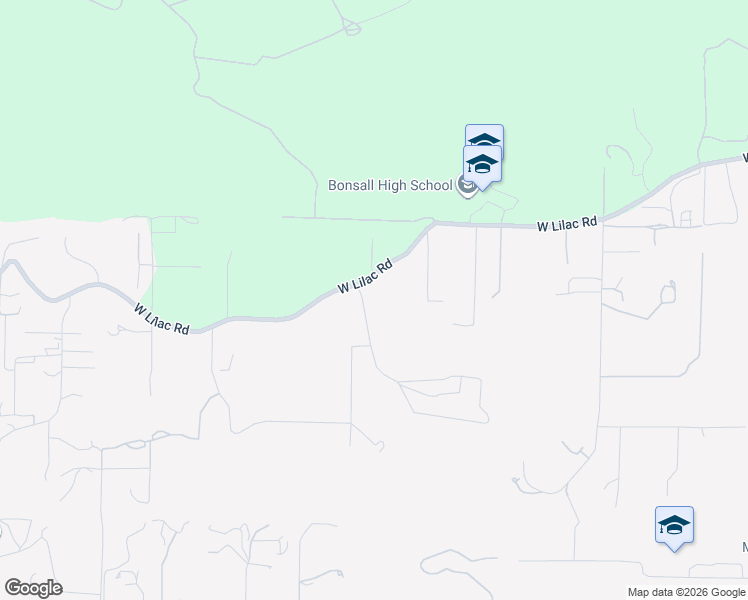 map of restaurants, bars, coffee shops, grocery stores, and more near 6971 West Lilac Road in Bonsall