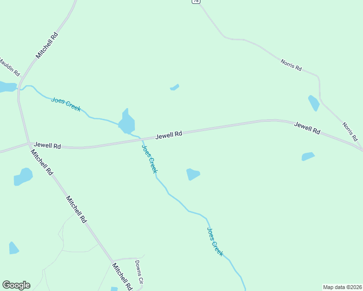 map of restaurants, bars, coffee shops, grocery stores, and more near 3620 Jewell Road in Mitchell