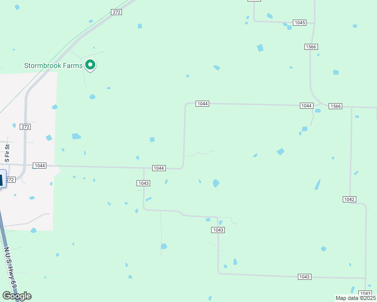 map of restaurants, bars, coffee shops, grocery stores, and more near 2185 County Road 1044 in Celeste