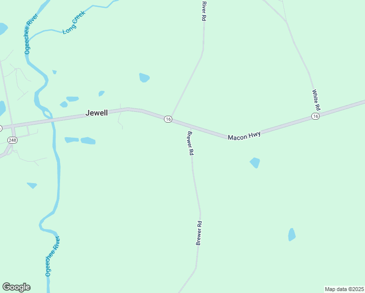 map of restaurants, bars, coffee shops, grocery stores, and more near 4701 Brewer Road in Jewell
