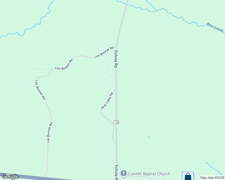 map of restaurants, bars, coffee shops, grocery stores, and more near 13090 Jack Tilley Road in Elrod