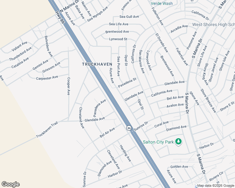 map of restaurants, bars, coffee shops, grocery stores, and more near 2287 Azure Avenue in Thermal