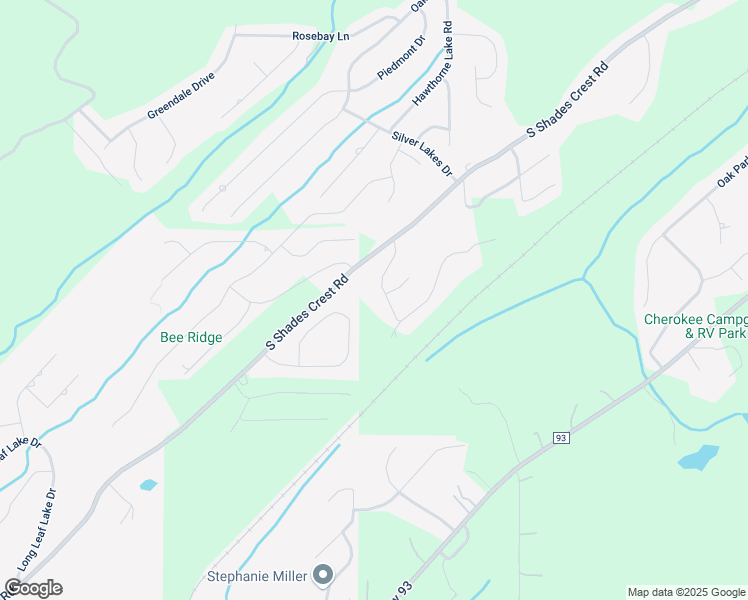 map of restaurants, bars, coffee shops, grocery stores, and more near 1023 Grand Oaks Drive in Bessemer