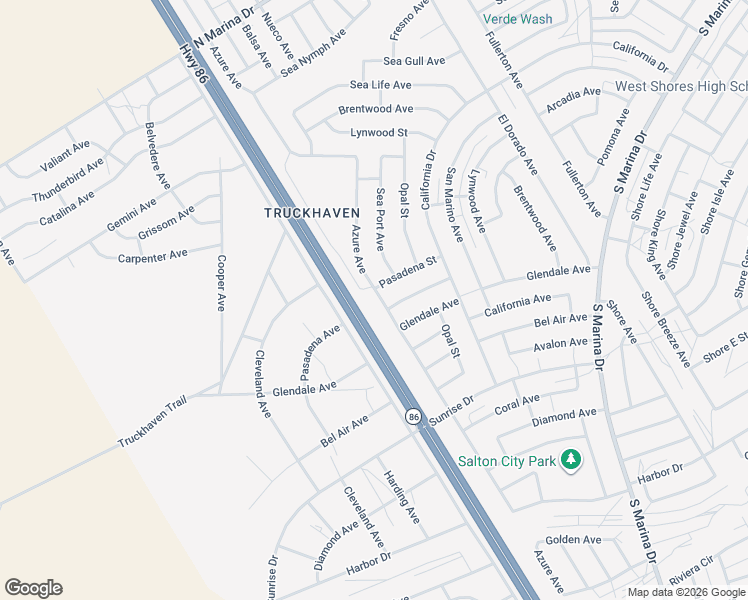 map of restaurants, bars, coffee shops, grocery stores, and more near 2287 Azure Avenue in Thermal