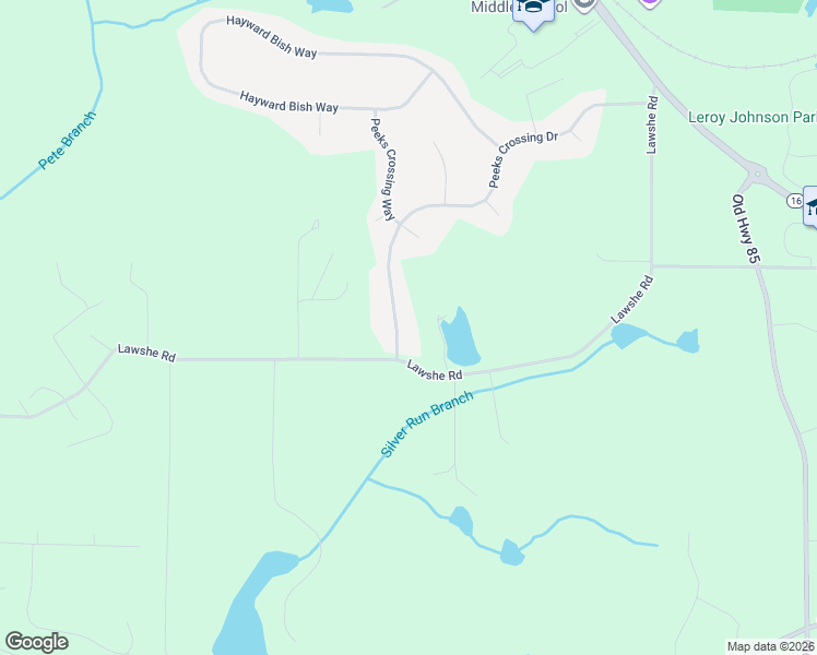 map of restaurants, bars, coffee shops, grocery stores, and more near 460 Peeks Crossing Drive in Senoia