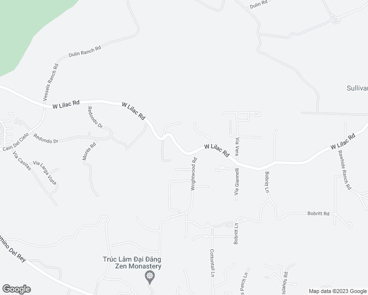 map of restaurants, bars, coffee shops, grocery stores, and more near 6480 West Lilac Road in Bonsall