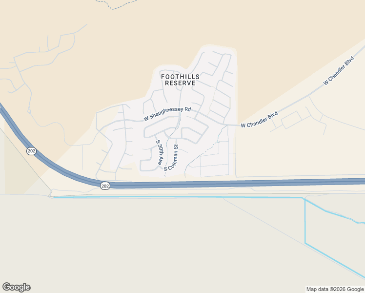 map of restaurants, bars, coffee shops, grocery stores, and more near 2820 West Cottonwood Lane in Phoenix