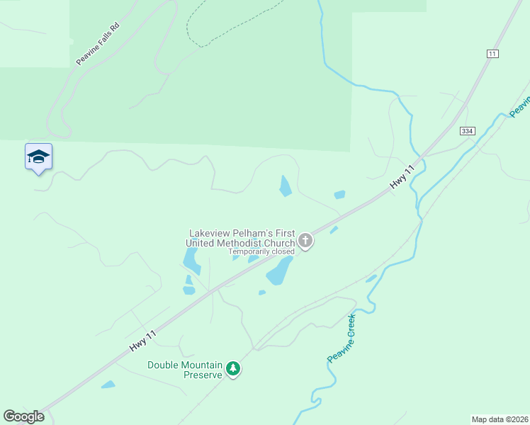 map of restaurants, bars, coffee shops, grocery stores, and more near 125 High Crest Road in Pelham