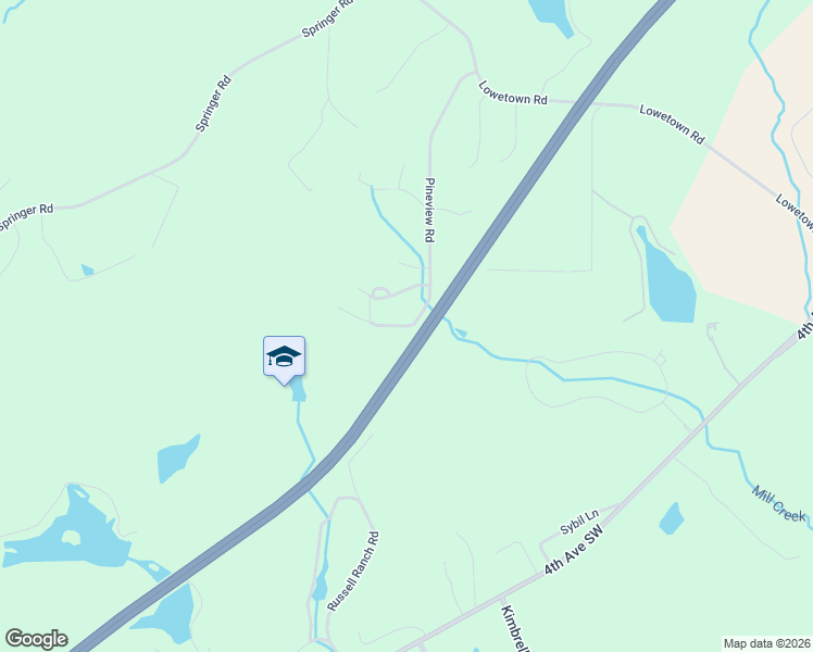 map of restaurants, bars, coffee shops, grocery stores, and more near 7537 Pineview Road in McCalla