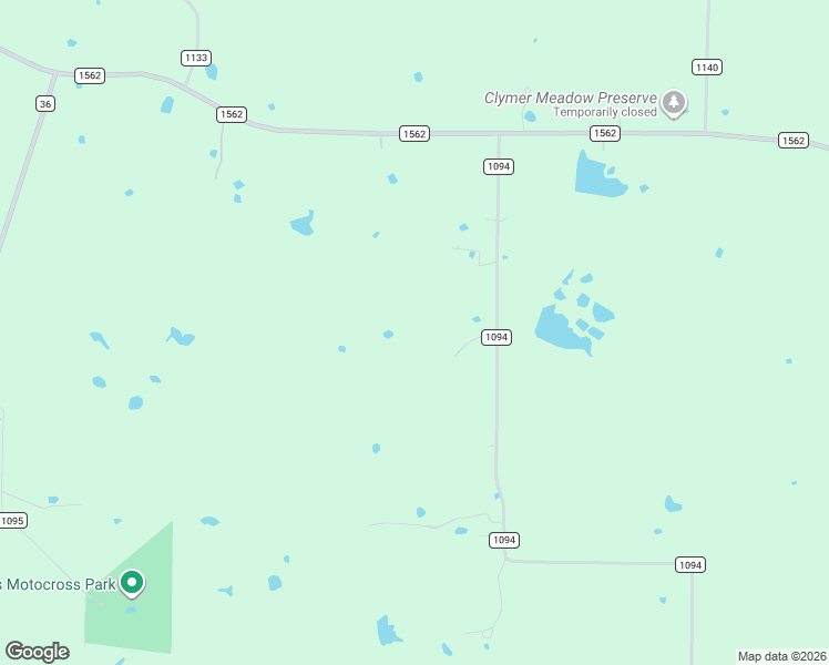 map of restaurants, bars, coffee shops, grocery stores, and more near 5634 County Road 1094 in Celeste