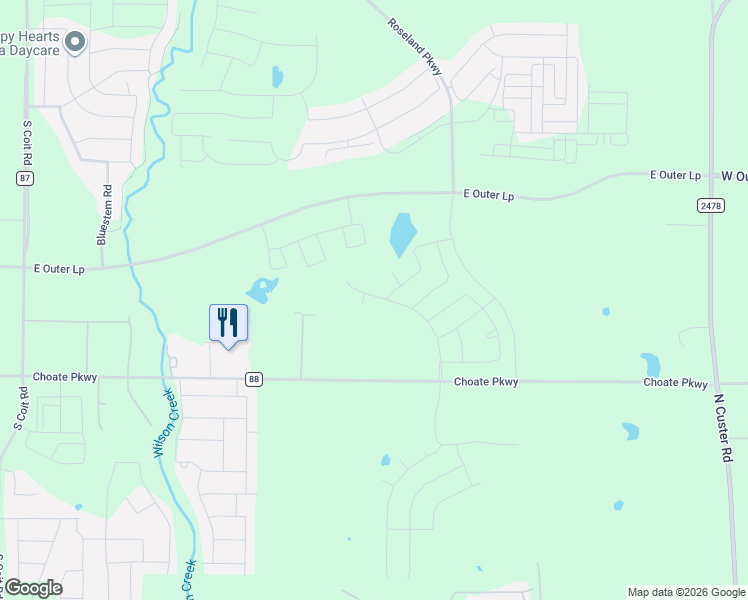 map of restaurants, bars, coffee shops, grocery stores, and more near in Celina