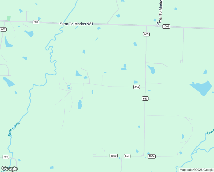 map of restaurants, bars, coffee shops, grocery stores, and more near 15832 County Road 834 in Blue Ridge