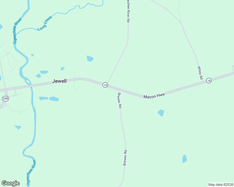 map of restaurants, bars, coffee shops, grocery stores, and more near 4701 Brewer Road in Jewell