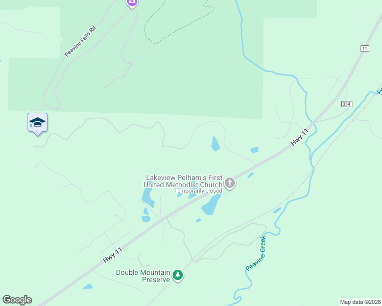 map of restaurants, bars, coffee shops, grocery stores, and more near 125 High Crest Rd in Pelham