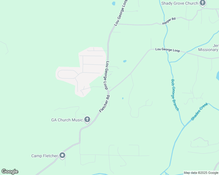 map of restaurants, bars, coffee shops, grocery stores, and more near 7423 Lou George Loop in Bessemer