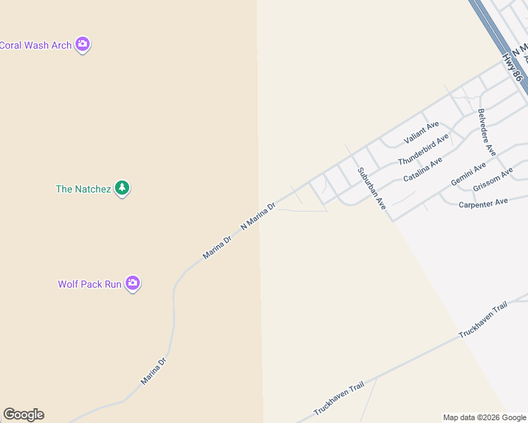 map of restaurants, bars, coffee shops, grocery stores, and more near 1596 Marina Dr in Thermal