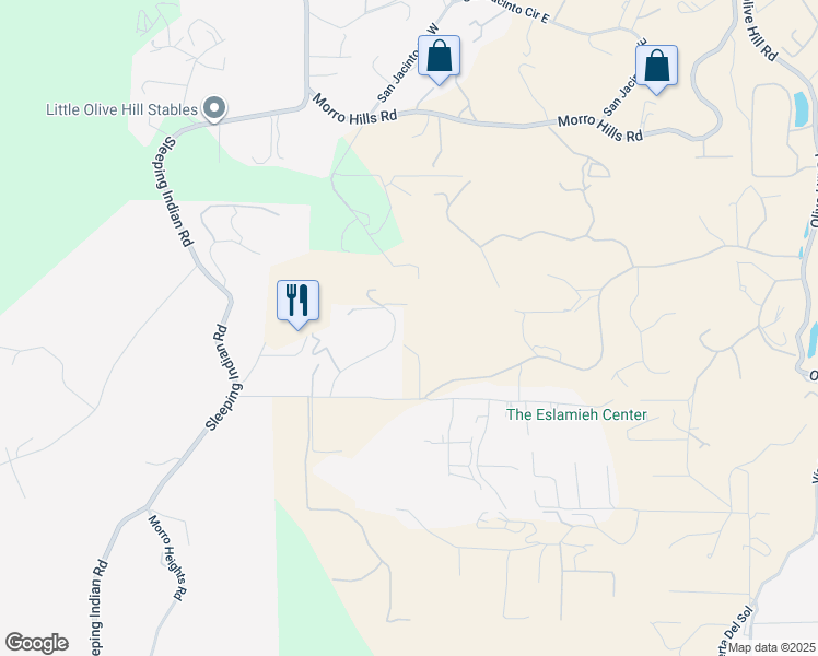 map of restaurants, bars, coffee shops, grocery stores, and more near 1560 Camino Corto in Fallbrook