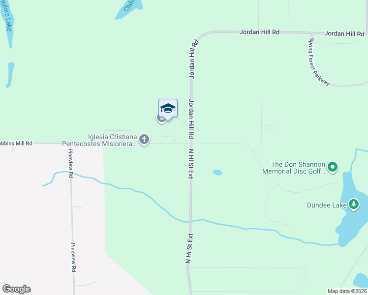 map of restaurants, bars, coffee shops, grocery stores, and more near 646 Dobbins Mill Road in Griffin