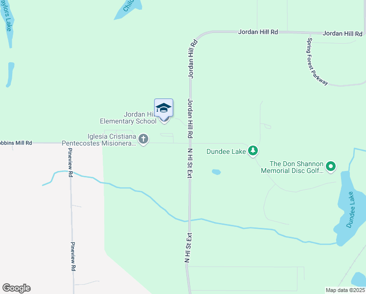 map of restaurants, bars, coffee shops, grocery stores, and more near 638 Dobbins Mill Road in Griffin