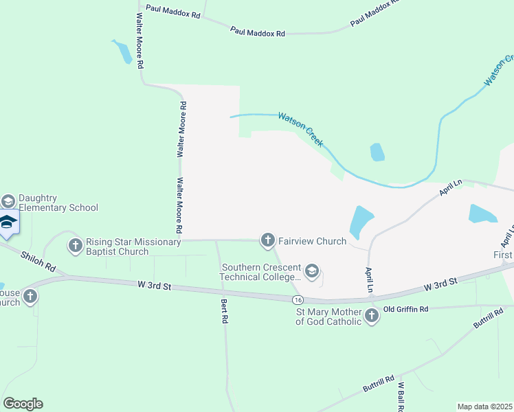 map of restaurants, bars, coffee shops, grocery stores, and more near 520 Fairfield Church Road in Jackson