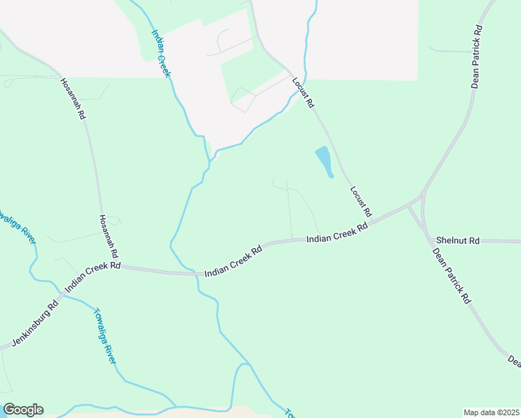 map of restaurants, bars, coffee shops, grocery stores, and more near 228 Indian Creek Road in Locust Grove