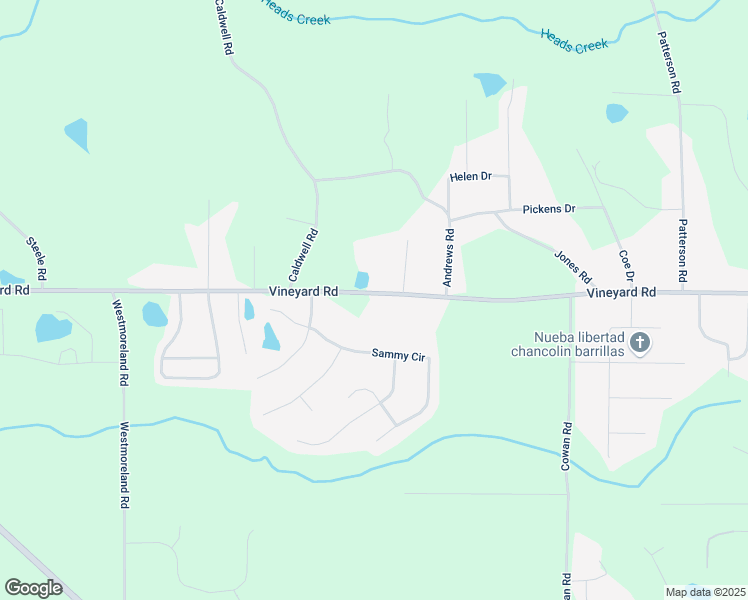 map of restaurants, bars, coffee shops, grocery stores, and more near 816 Vineyard Road in Griffin