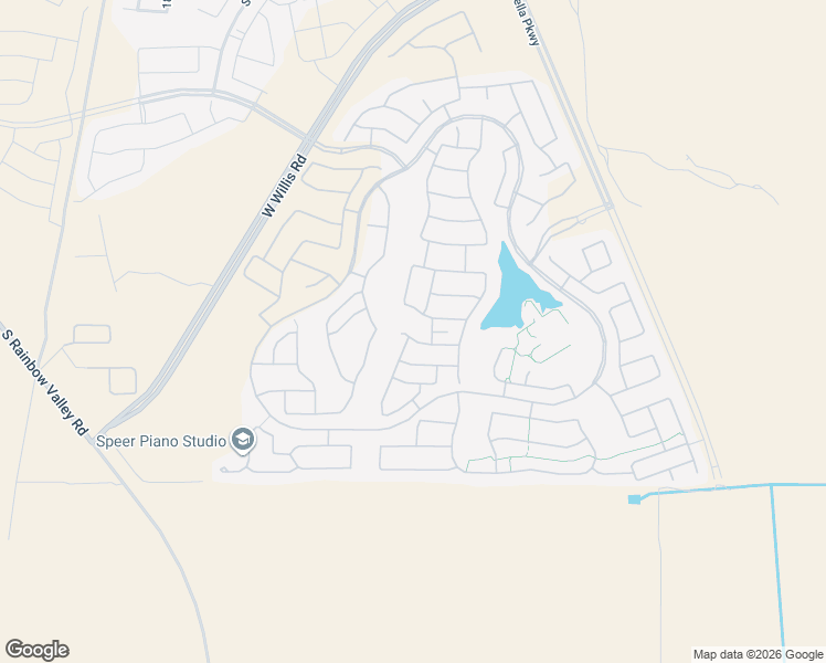 map of restaurants, bars, coffee shops, grocery stores, and more near 17905 West Nighthawk Way in Goodyear