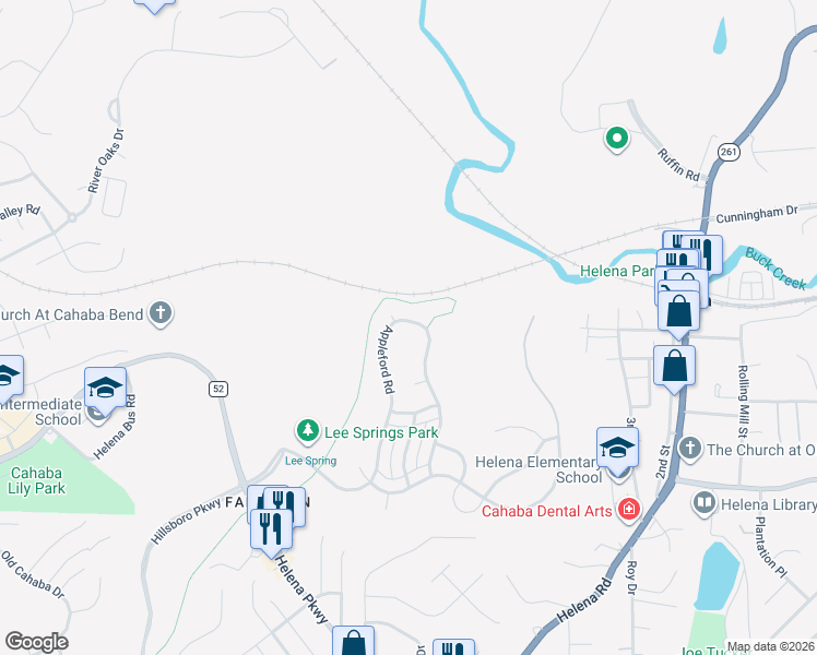 map of restaurants, bars, coffee shops, grocery stores, and more near 298 Appleford Road in Helena