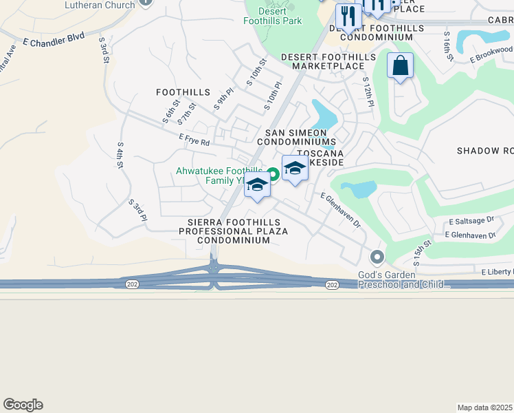 map of restaurants, bars, coffee shops, grocery stores, and more near 1025 East Liberty Lane in Phoenix