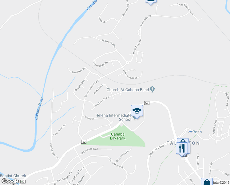 map of restaurants, bars, coffee shops, grocery stores, and more near 179 Park Lake Trace in Helena