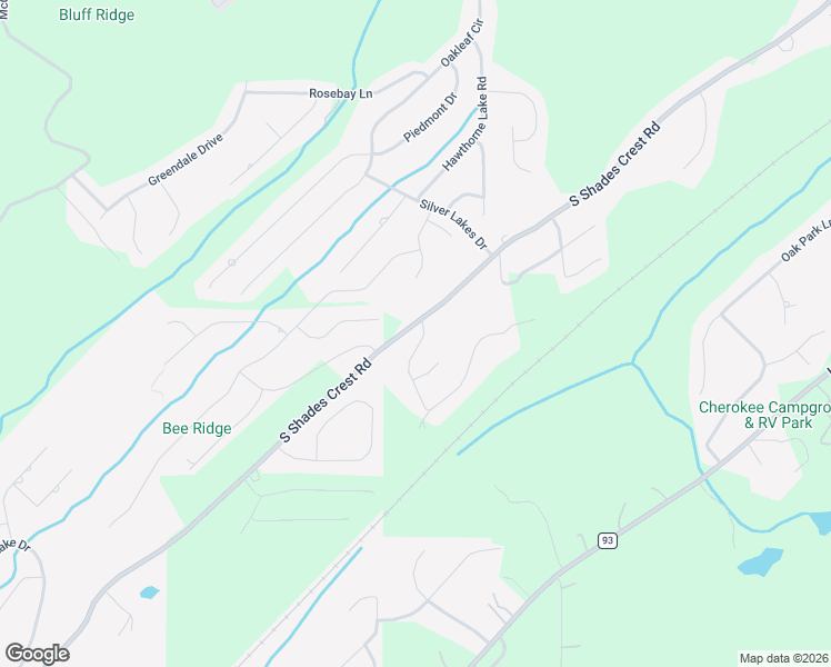 map of restaurants, bars, coffee shops, grocery stores, and more near 1005 Grand Oaks Drive in Bessemer