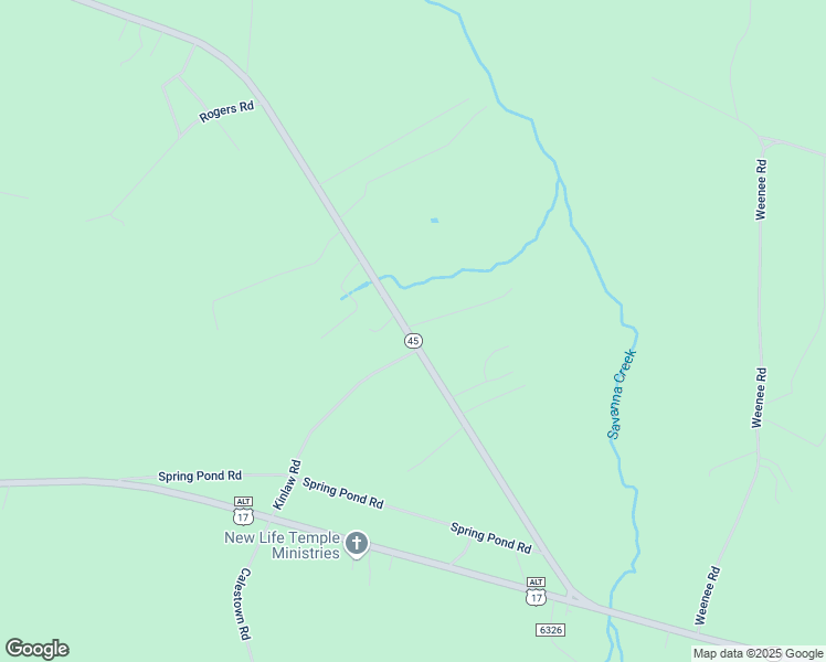 map of restaurants, bars, coffee shops, grocery stores, and more near 1150 Santee River Road in Saint Stephen
