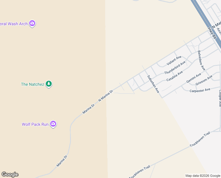 map of restaurants, bars, coffee shops, grocery stores, and more near 1596 Marina Drive in Thermal