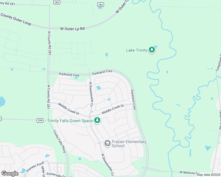 map of restaurants, bars, coffee shops, grocery stores, and more near 917 Forgotten Forest Way in McKinney