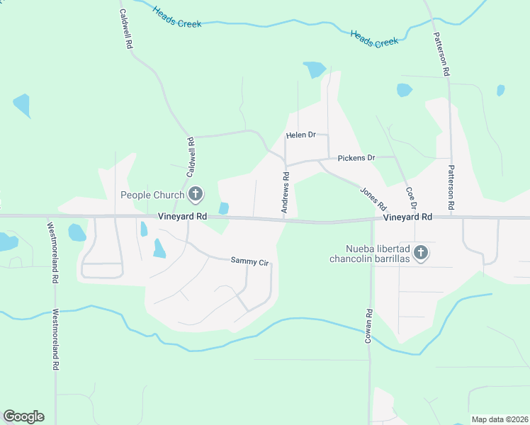 map of restaurants, bars, coffee shops, grocery stores, and more near 755 Vineyard Road in Griffin