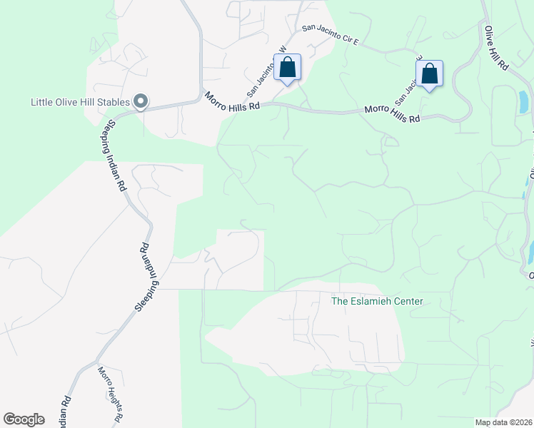 map of restaurants, bars, coffee shops, grocery stores, and more near 5260 San Jacinto Circle West in Fallbrook