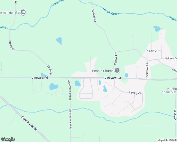 map of restaurants, bars, coffee shops, grocery stores, and more near 1003 Vineyard Road in Griffin