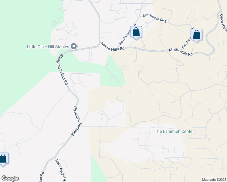 map of restaurants, bars, coffee shops, grocery stores, and more near 5246 San Jacinto Circle West in Fallbrook