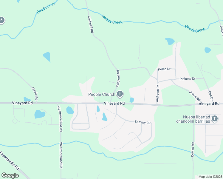 map of restaurants, bars, coffee shops, grocery stores, and more near 47 Caldwell Road in Griffin