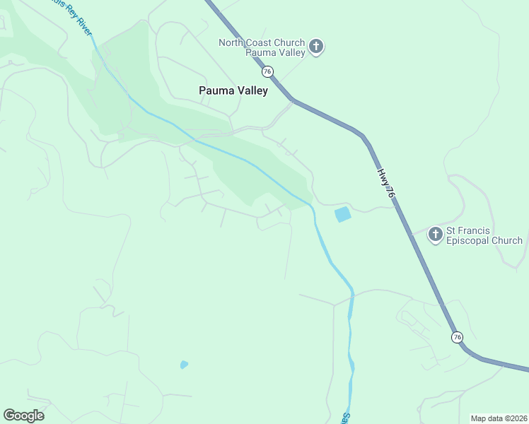 map of restaurants, bars, coffee shops, grocery stores, and more near 32204 Wiskon Way in Pauma Valley