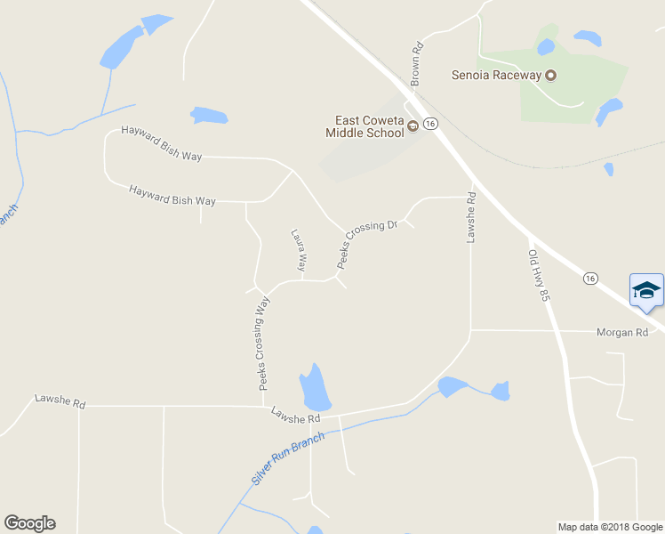 map of restaurants, bars, coffee shops, grocery stores, and more near 249 Peeks Crossing Dr in Senoia