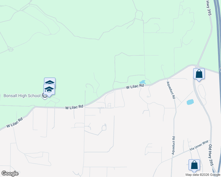map of restaurants, bars, coffee shops, grocery stores, and more near 7744 West Lilac Road in Bonsall