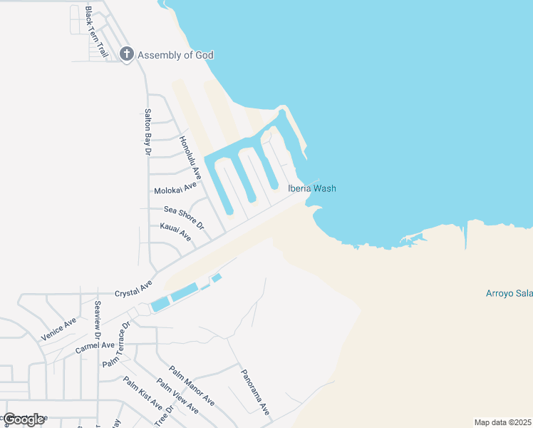 map of restaurants, bars, coffee shops, grocery stores, and more near 0 Crystal Avenue in Thermal