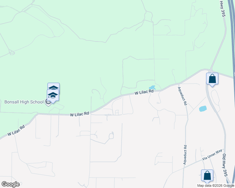map of restaurants, bars, coffee shops, grocery stores, and more near 7744 West Lilac Road in Bonsall