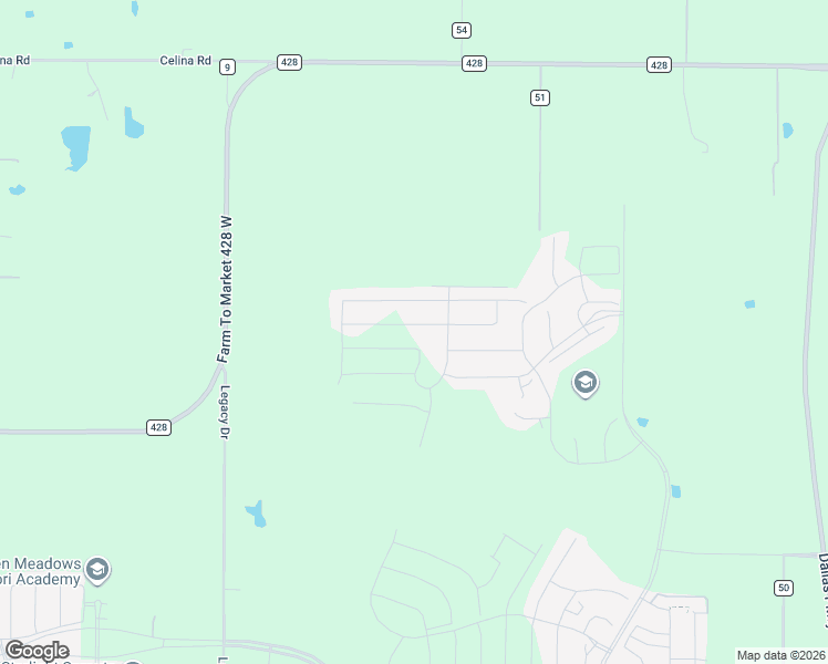 map of restaurants, bars, coffee shops, grocery stores, and more near 2928 Eccleston Street in Celina
