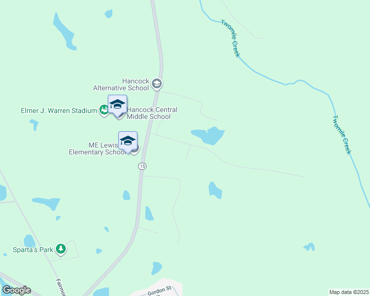 map of restaurants, bars, coffee shops, grocery stores, and more near 190 High School Lane in Sparta
