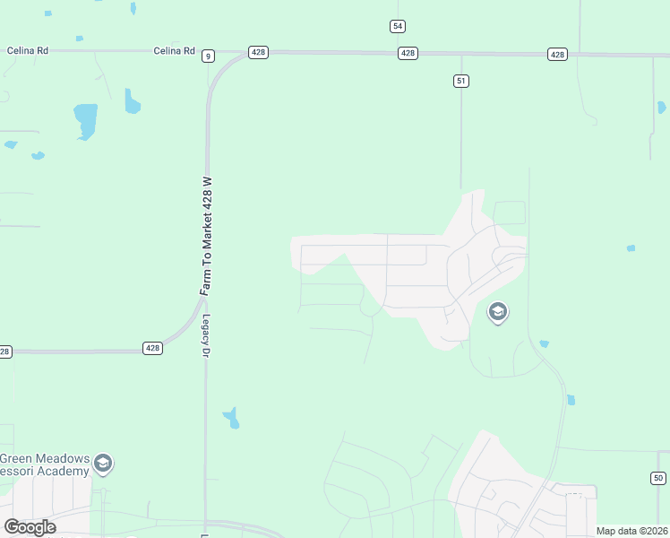 map of restaurants, bars, coffee shops, grocery stores, and more near 3020 Eccleston Street in Celina