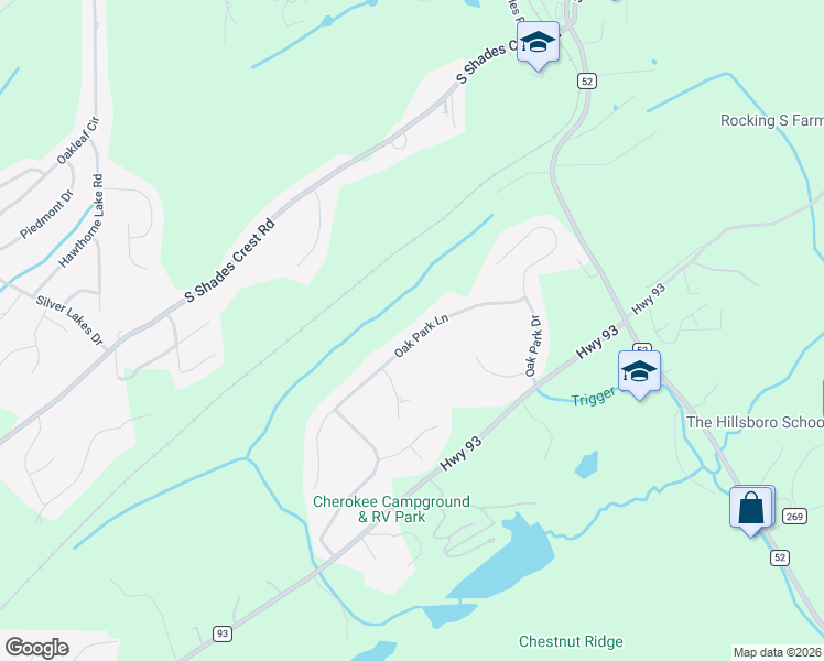 map of restaurants, bars, coffee shops, grocery stores, and more near 1655 Oak Park Lane in Helena
